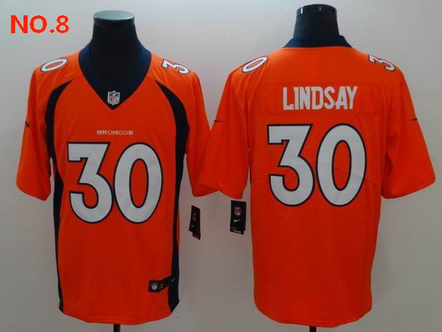 Men's Denver Broncos 30 Phillip Lindsay Jersey NO.8 ;